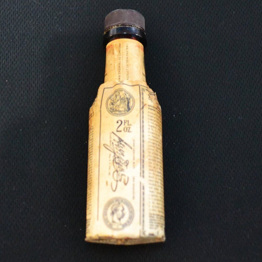 Vintage Bitters Bottle Angostura Aromatic Cocktail Bitters Paper Lable Barware